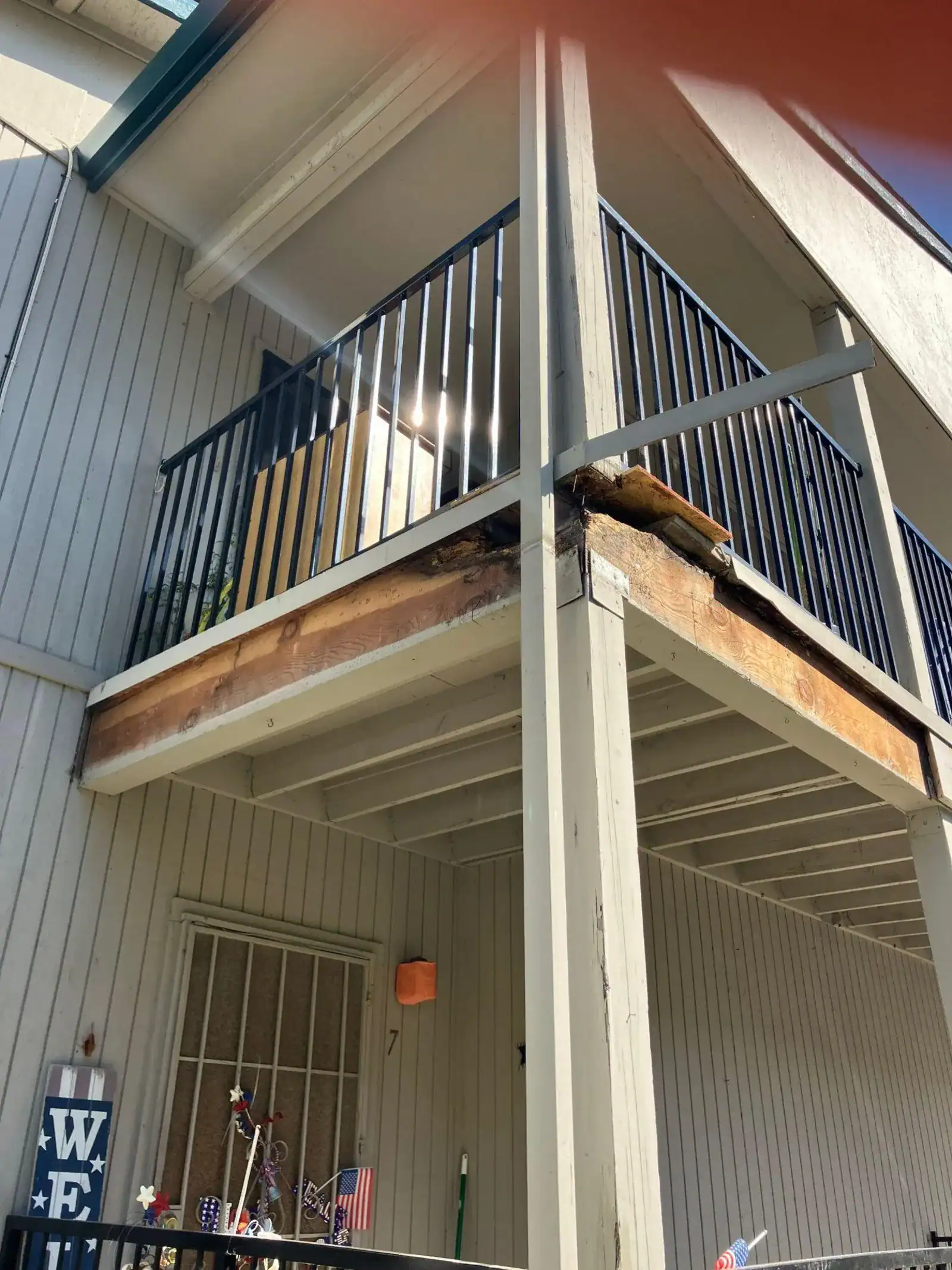 Multifamily condominium balconies maintained under an HOA in California