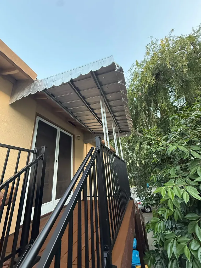 Shared staircase with new decking in Menlo Park
