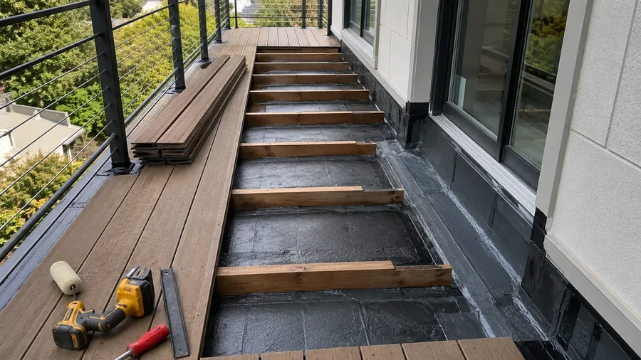 Commercial balcony waterproofing