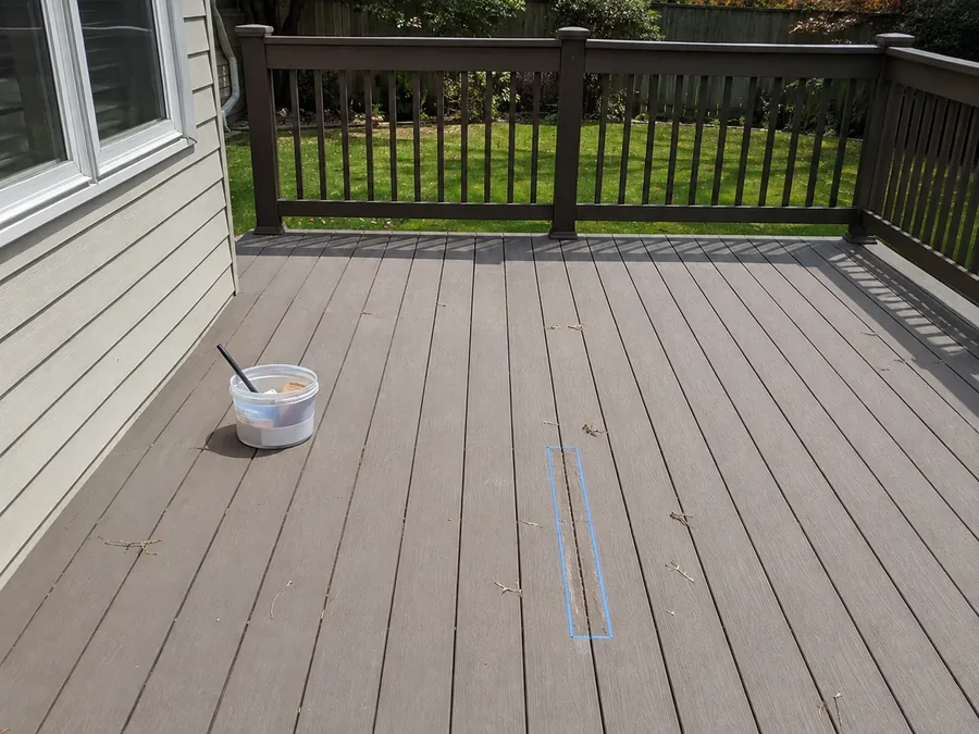 Composite deck board replacement