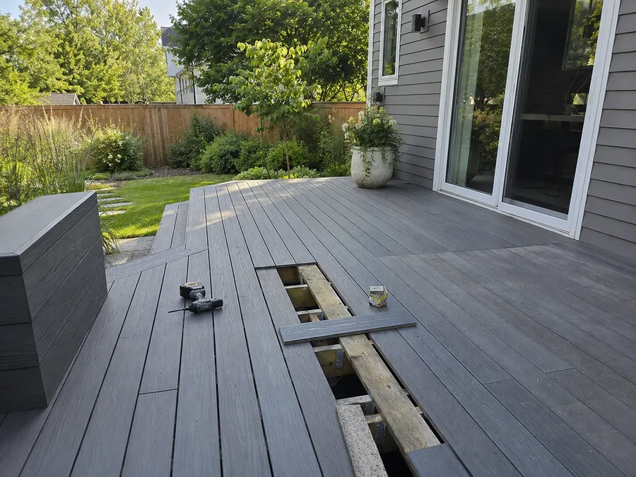 Composite deck board replacement