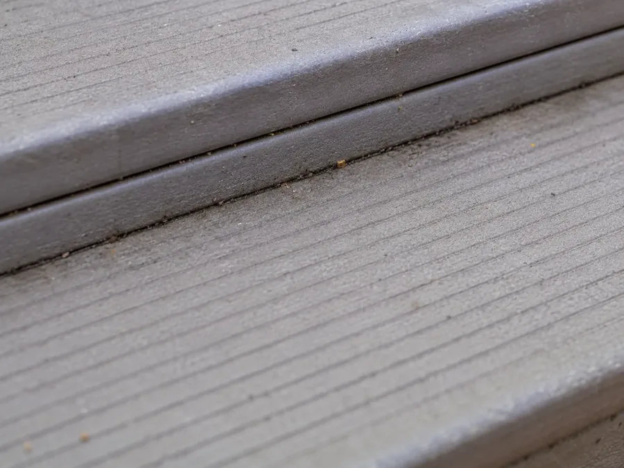 Commercial deck stair construction
