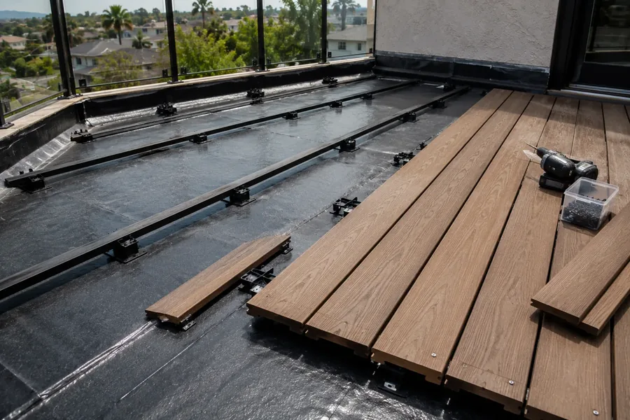 Commercial deck waterproofing