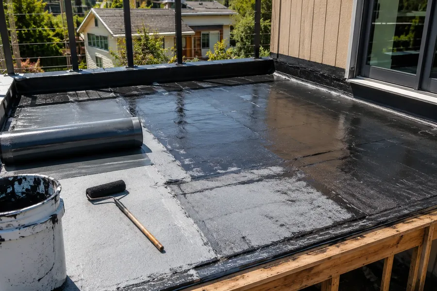 Commercial deck waterproofing