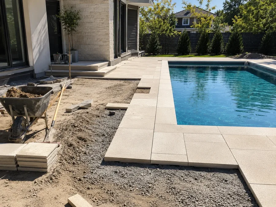 Commercial pool deck renovation