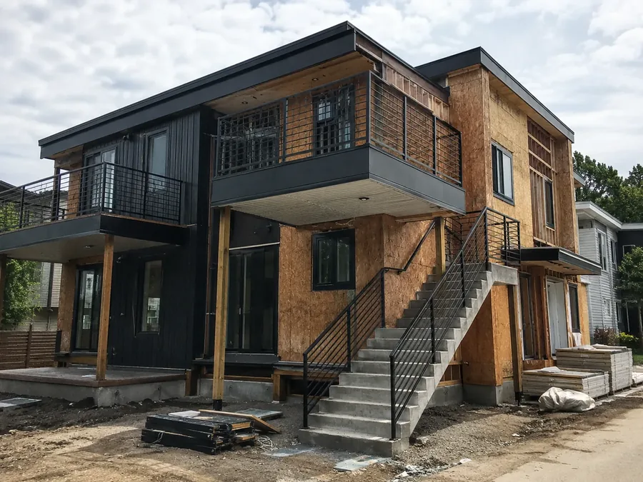 Commercial deck and balcony renovation in progress