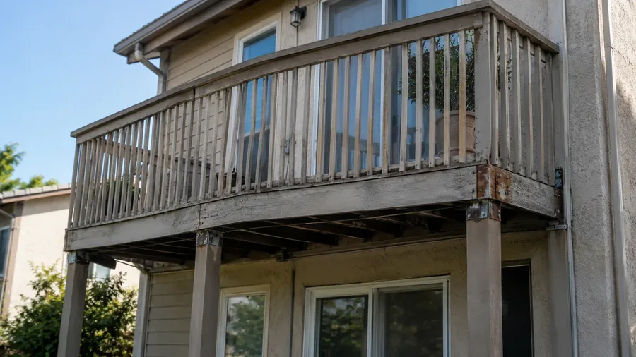 Structural assessment of a commercial balcony