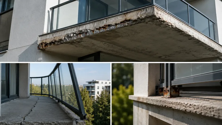 Structural assessment of a commercial balcony