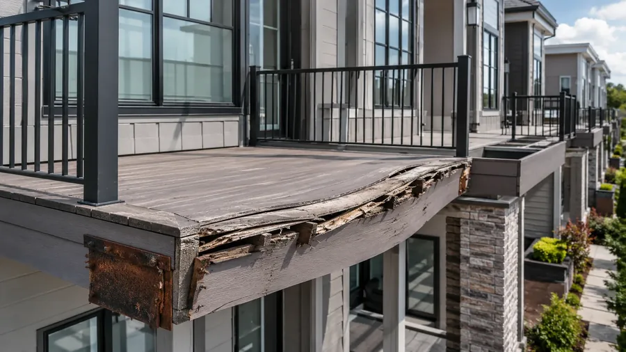 Structural assessment of a commercial balcony