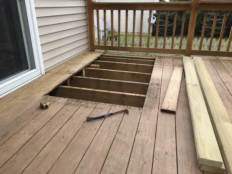 Wood deck repair