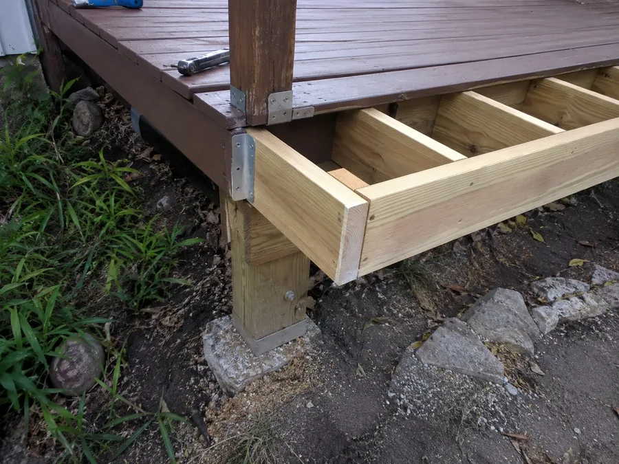 Wood deck repair